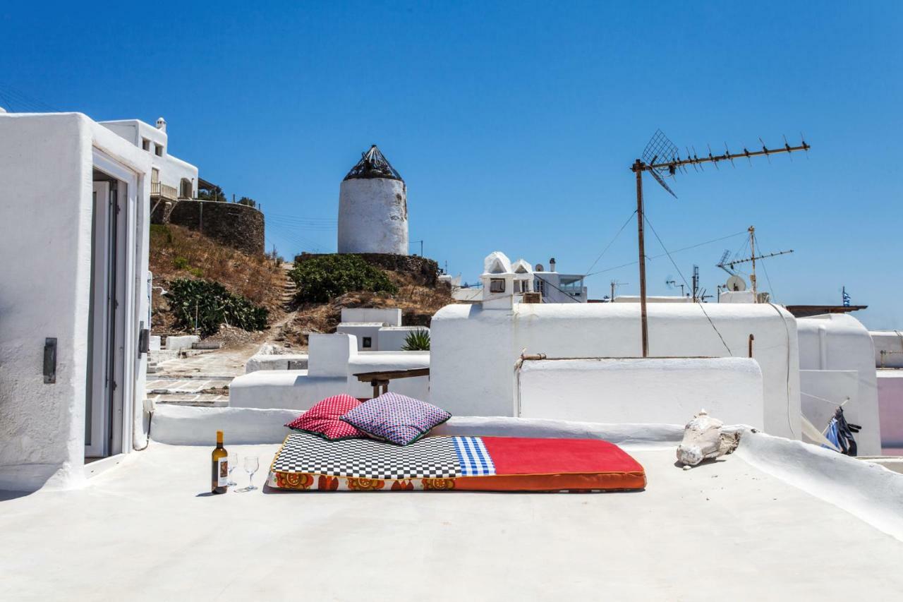 Вилла Eclectic & Artistic House In Mykonos Town Экстерьер фото